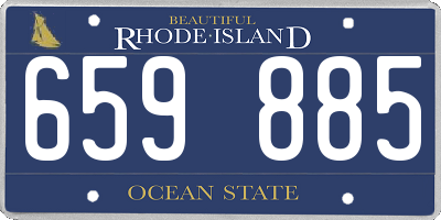 RI license plate 659885