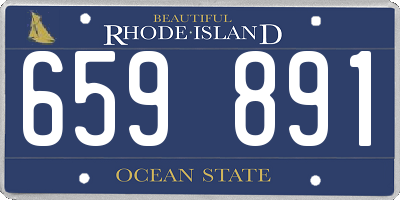 RI license plate 659891