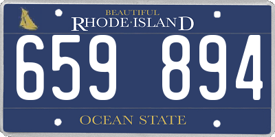 RI license plate 659894