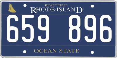 RI license plate 659896