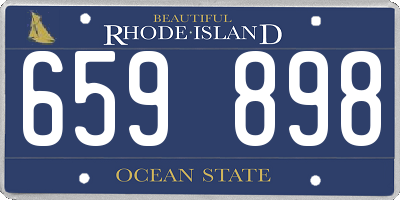 RI license plate 659898