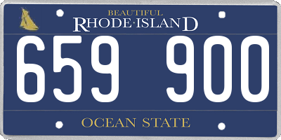 RI license plate 659900