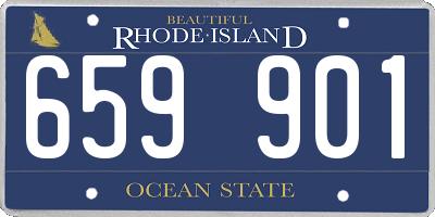 RI license plate 659901