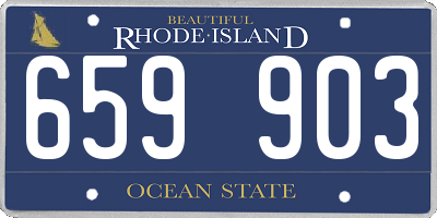 RI license plate 659903