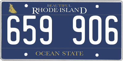 RI license plate 659906