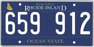RI license plate 659912