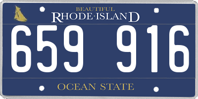 RI license plate 659916