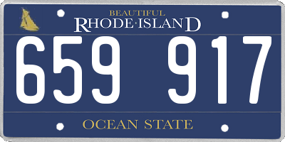 RI license plate 659917