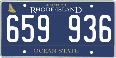 RI license plate 659936