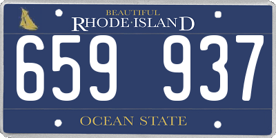 RI license plate 659937