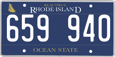 RI license plate 659940
