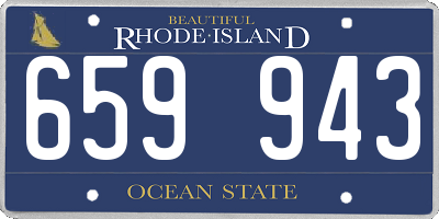 RI license plate 659943