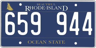RI license plate 659944