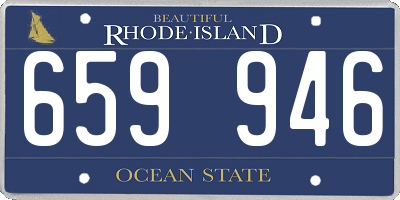 RI license plate 659946