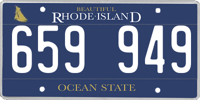 RI license plate 659949