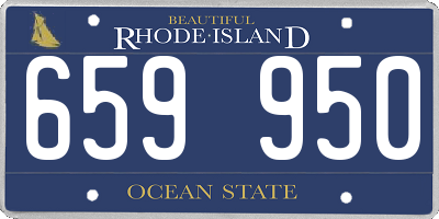 RI license plate 659950