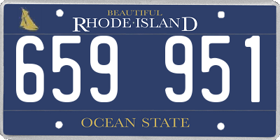 RI license plate 659951