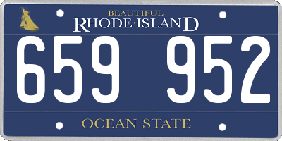 RI license plate 659952