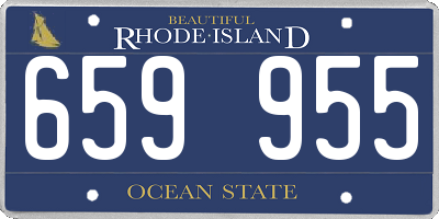 RI license plate 659955