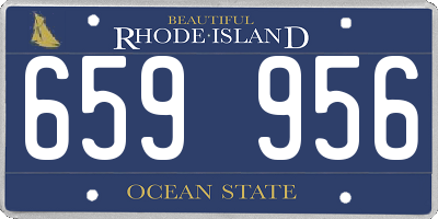 RI license plate 659956