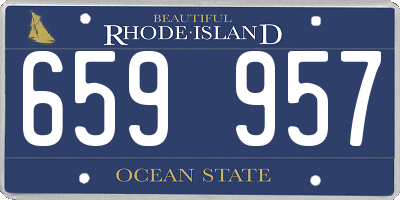 RI license plate 659957