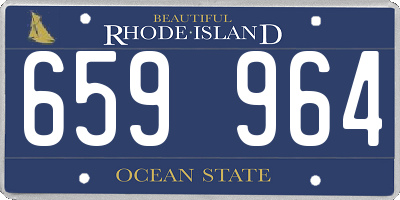 RI license plate 659964