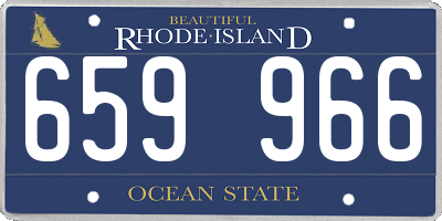 RI license plate 659966