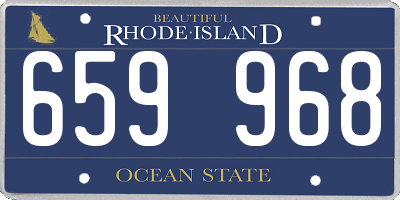 RI license plate 659968