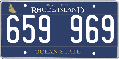 RI license plate 659969