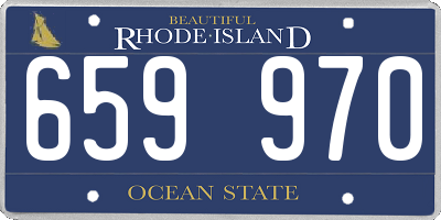 RI license plate 659970