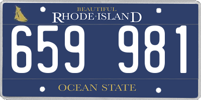 RI license plate 659981