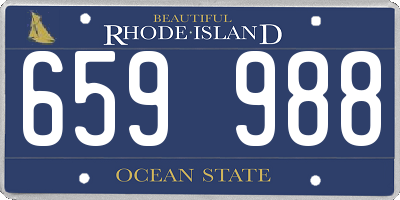 RI license plate 659988