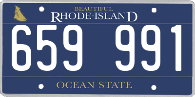 RI license plate 659991