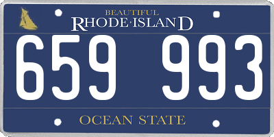RI license plate 659993