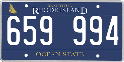 RI license plate 659994