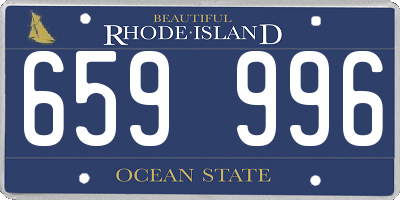 RI license plate 659996