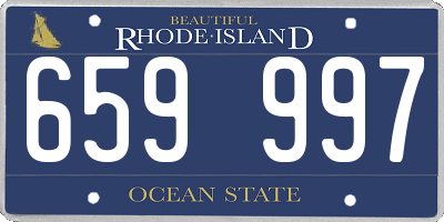RI license plate 659997