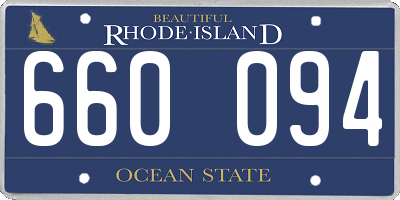 RI license plate 660094