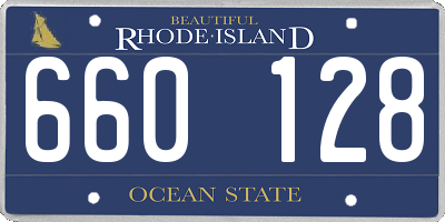 RI license plate 660128
