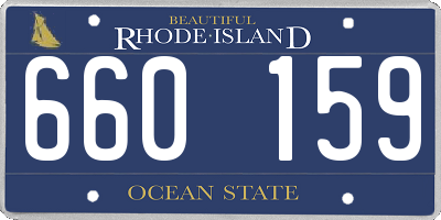 RI license plate 660159