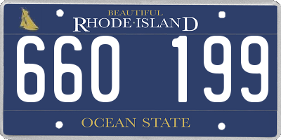 RI license plate 660199