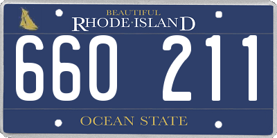 RI license plate 660211