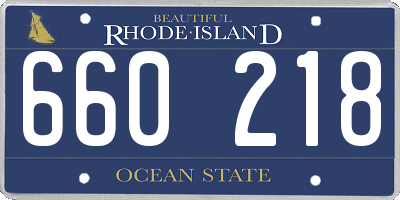 RI license plate 660218