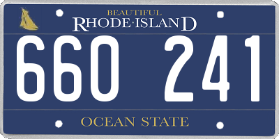 RI license plate 660241