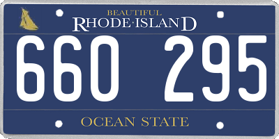 RI license plate 660295