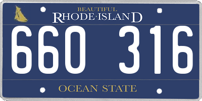 RI license plate 660316