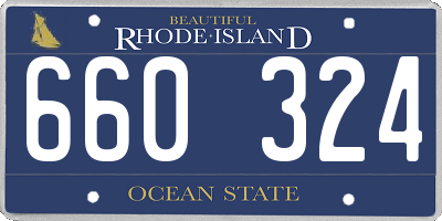 RI license plate 660324