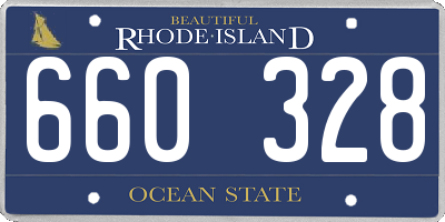 RI license plate 660328