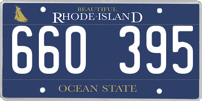 RI license plate 660395