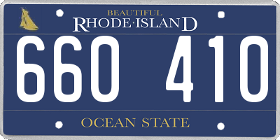 RI license plate 660410